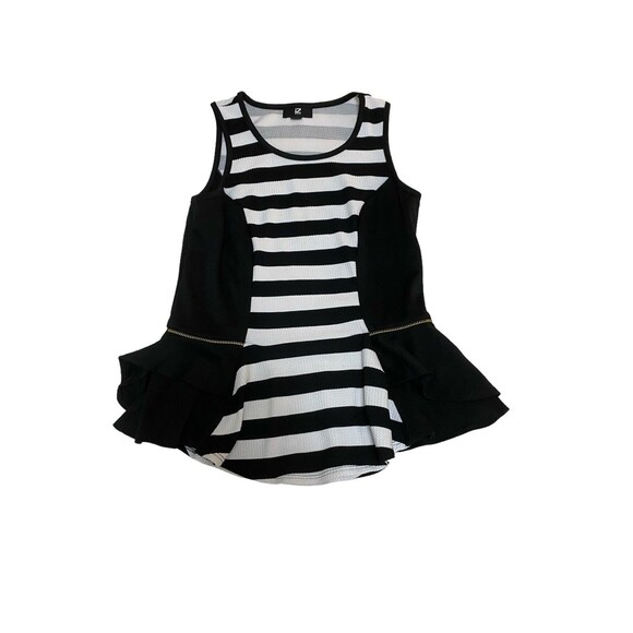 Iz Byer Sleeveless Peplum Top Size M - Picture 1 of 3